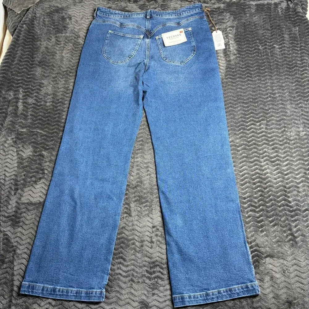 Tecovas western goods Women's Vintage High Rise Jean Medium Wash Denim 32x31 NWT
